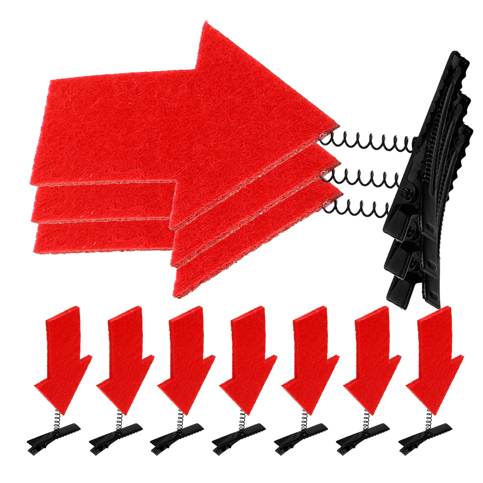 

10pcs Question Mark Hair Clips Cartoon Girls Hairpins Colorful Arrows Barrettes Cute Hair Accessories for Party Novelty Hairpins