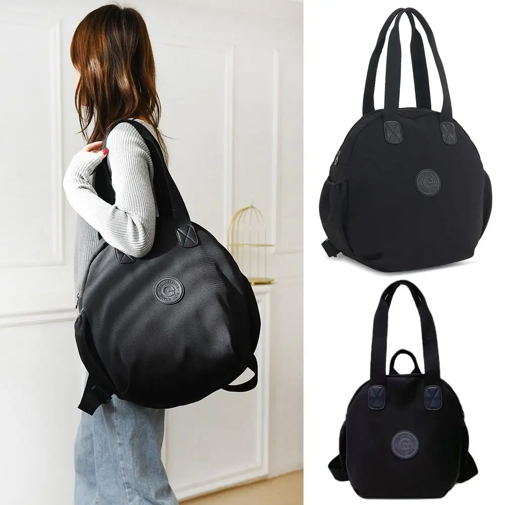 Large Capacity Student School Bakcpack Travel Backpack Retro Fashion College Style Oxford Cloth Schoolbag Black Rucksack New