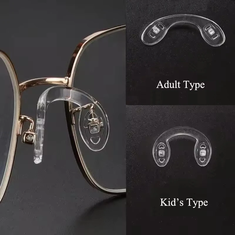 

10pcs U shape Silicone Conjoined Eyeglass Soft Nose Pads Comfort for Glasses Anti-Slip Insert Nose Pad fit Sports & Daily Wear