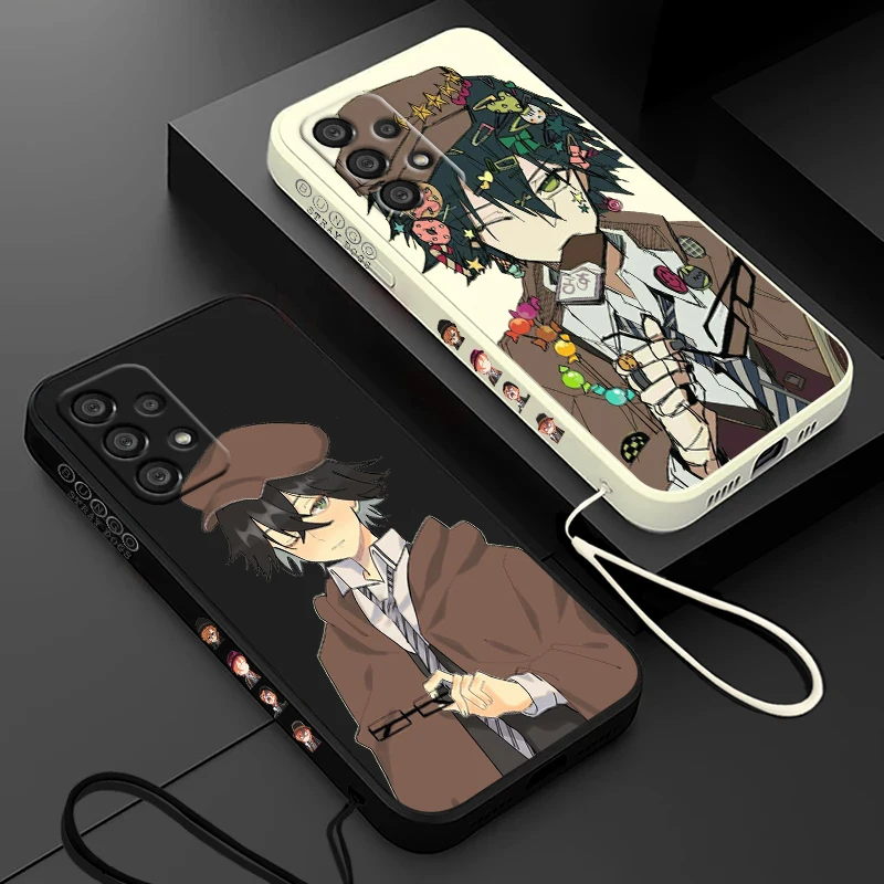 Bungo Stray Dogs Dazai Osamu Phone Case For Samsung A55 A53 A33 A52 A32 A71 A51 A21S A35 A25 5G Liquid Left Rope Funda