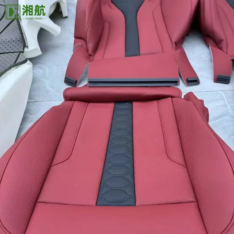 Suitable for X5 F15 Modified X5M Seats, Backrest Kit + Front and Rear Leather Covers