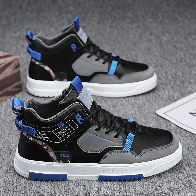 2023 New Men Summer Breathable Sneakers Fashion Casual Designer Platform Shoes Comfortable High Top Shoes Tennis Shoes for Men