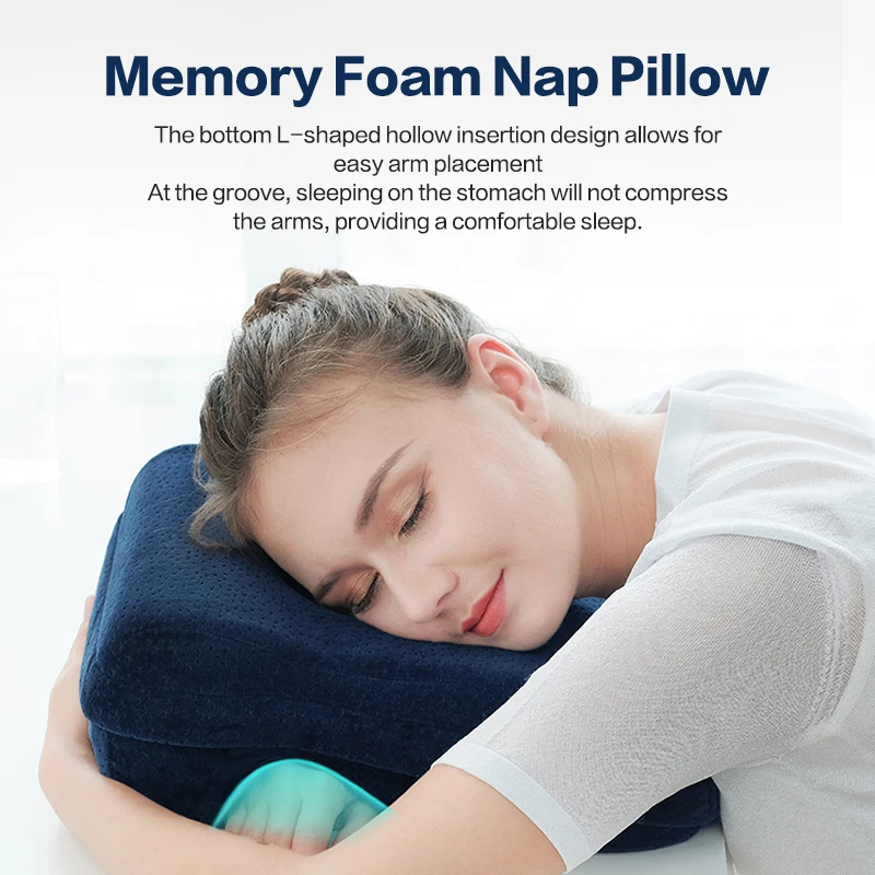 Memory Foam Nap Pillow For Travel Headrest Neck Support Cushions Office Rest Lunch Break Pillow Orthopedic Student Desk Sleeping