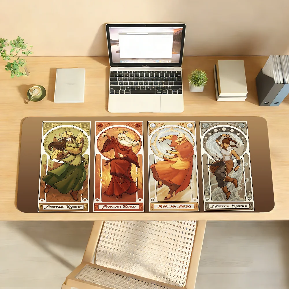 Avatar L-Last A-Airbender Mouse Pad Non-slip Locking Edge DeskMat PC Laptop Accessories Rubber Office Keyboard Game 350x900x3mm