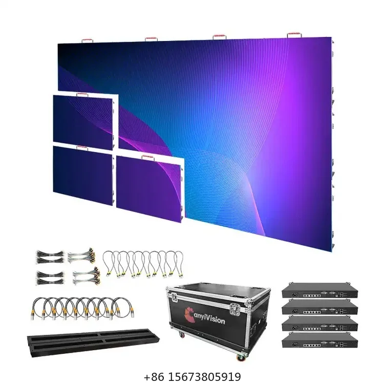 

Concert Stage Easy Installation P3.9 Pixel Density Led Screen Giant Led Screen Tv Studio Curtains