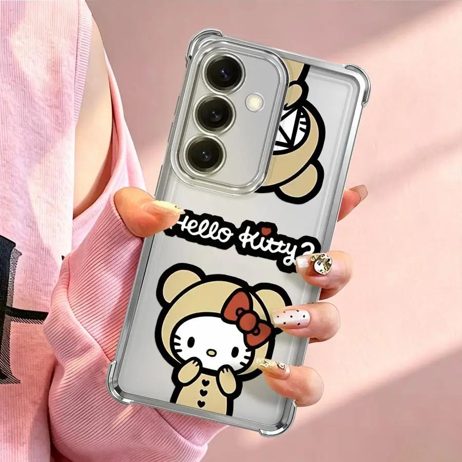 Cute Sanrio Hello Kitty Phone Cover Case for Samsung Galaxy A54 A34 A73 A13 A33 A50 A12 A03 A14 A04 A15 A05 A23 A51 A07 A53 A16