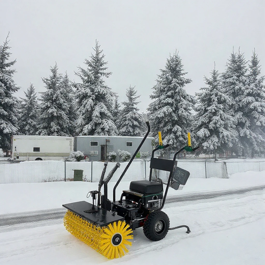

Chinese Factory's New Hand-Pushed Snowplow for Snow Removal on Roads with Durable Bearings Gear in Construction Industries