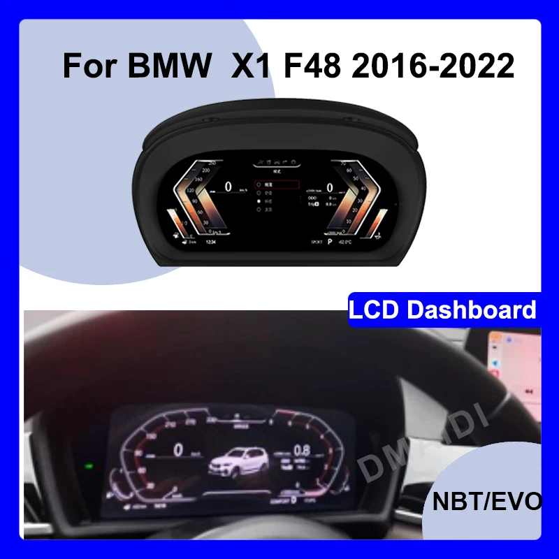 

For BMW X1 F48 F49 F39 X1 E84 2016-2022 Car LCD Digital Dashboard Panel Instrument Cluster Speedometer Virtual Cockpit