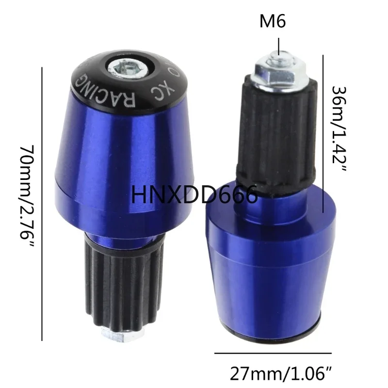 Motorcycle Handle Bar Ends Grips Metal Handlebar Counterweight Plug Slider 22mm