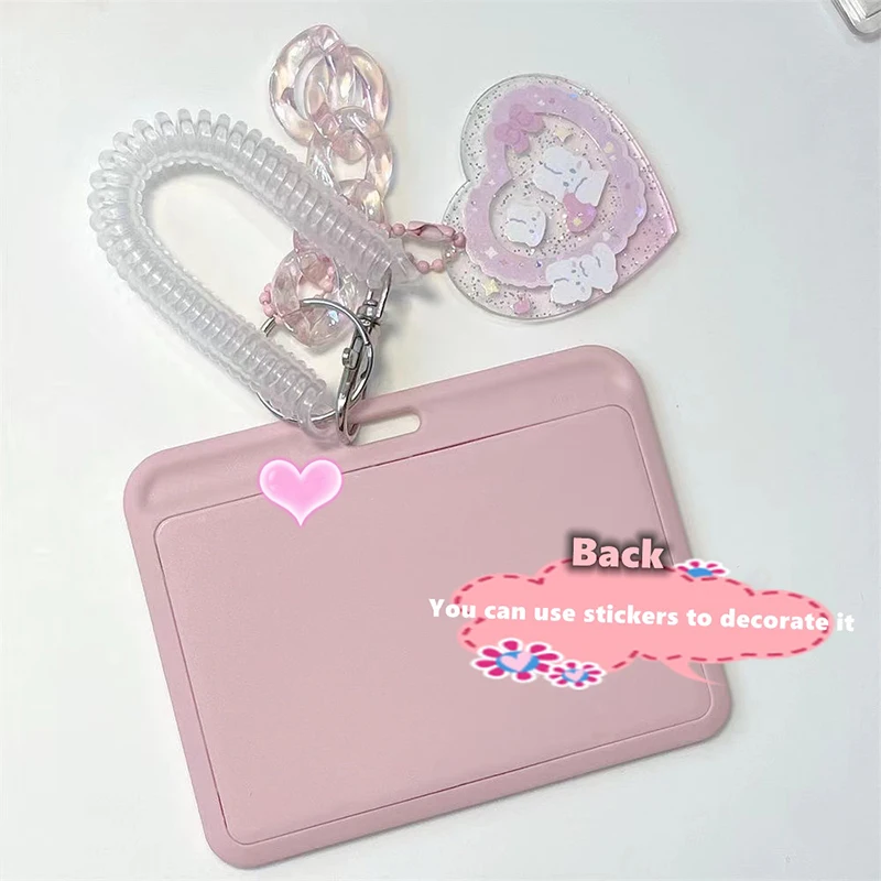 Transparent Acrylic Card Set Keychain Chasing Star 3 inch Small Card Bus Card Photocard Holder Keyring