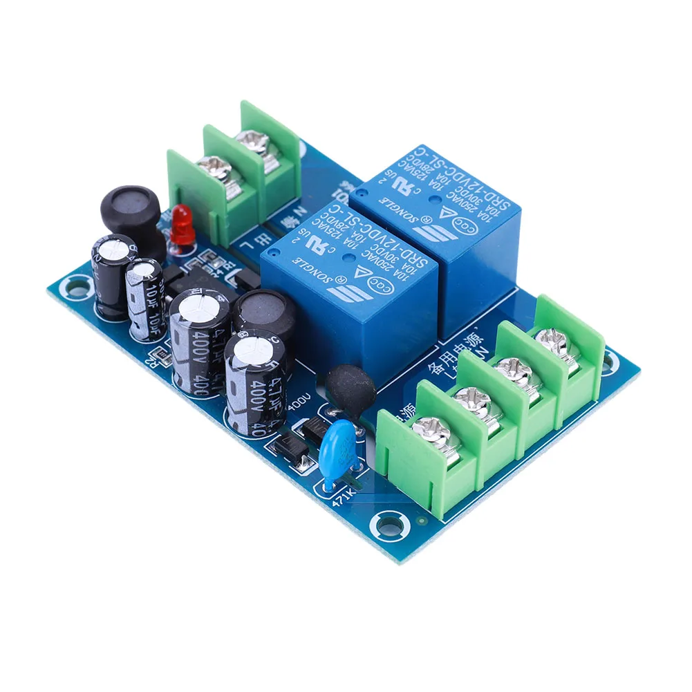 Module de commutation automatique de puissance à 2 voies 220V, contrôleur de Conversion 10A, Module de carte de commutation de Conversion de panne de courant