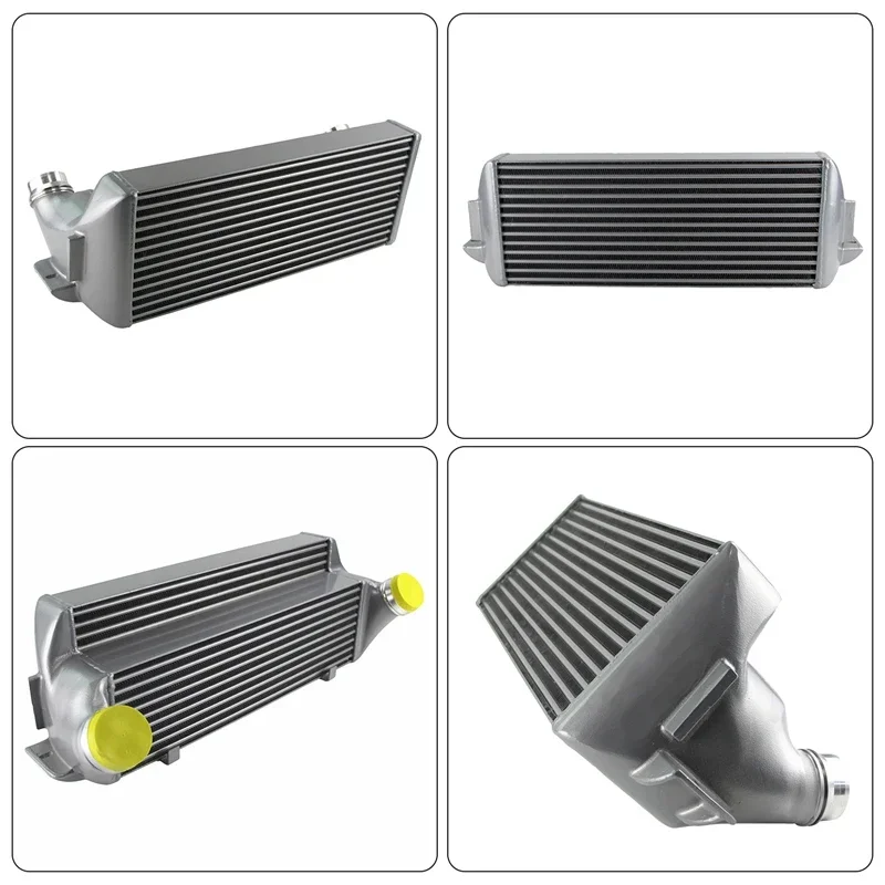 For BMW 1 2 3 4 Series F20 F22 F32 2011+ Competition Front Mount Intercooler FMIC Black Silver Direct Bolt-On Turbo Performance