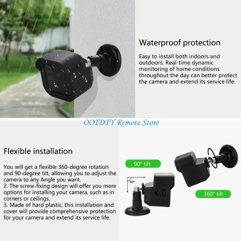 

All Weather Camera Housing Cover With Multiple Positioning Bracket Stand Weatherproof Design Long Lasting Material