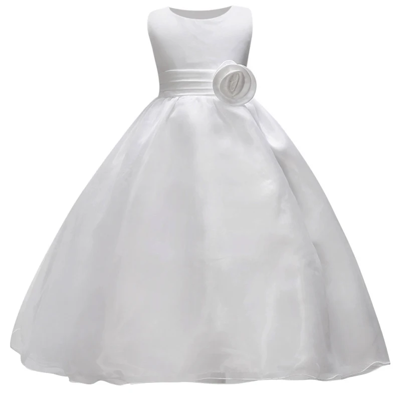 

2024 Summer Baby Girls Clothes Princess Luxury Birthday Party Kids Wedding Bridesmaid Long Dresses Toddler Evening Dress BC1688