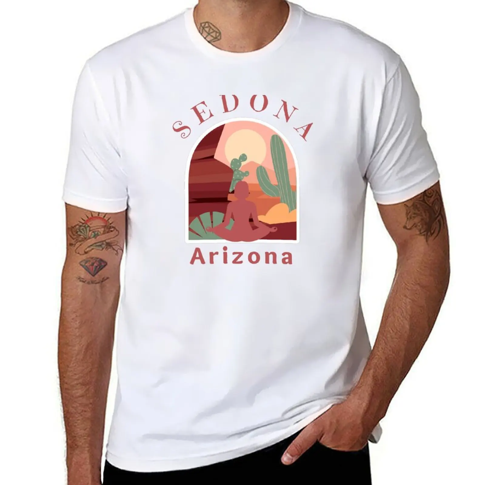 Spiritual Sedona Arizona- Red Text T-Shirt funny gifts graphic t shirts T-shirts man mens fashion