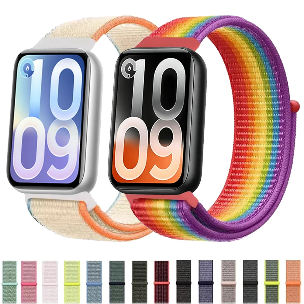 Nylon-Schlaufenarmband für Xiaomi Mi Band 10 Pro 9-8 Pro Smart Band, austauschbares Armband für Redmi Watch 4-5-6, Correa-Zubehör