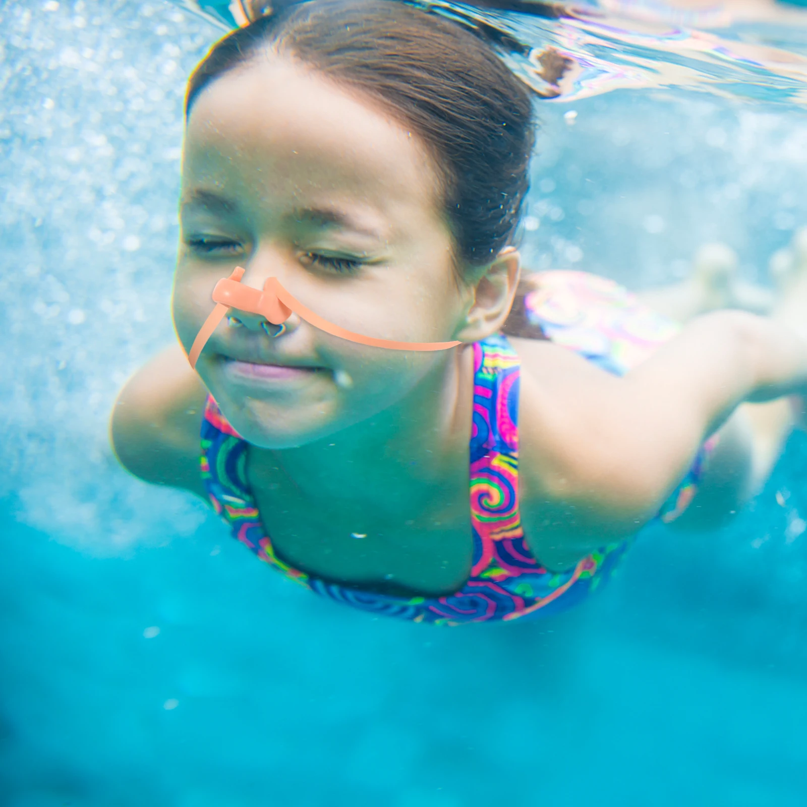 

5Pcs Swimming Nose Clip Silicone Padded Soft Strap Swim Nasal Splint for Kids Adult Swimming Swim Nasal Splint
