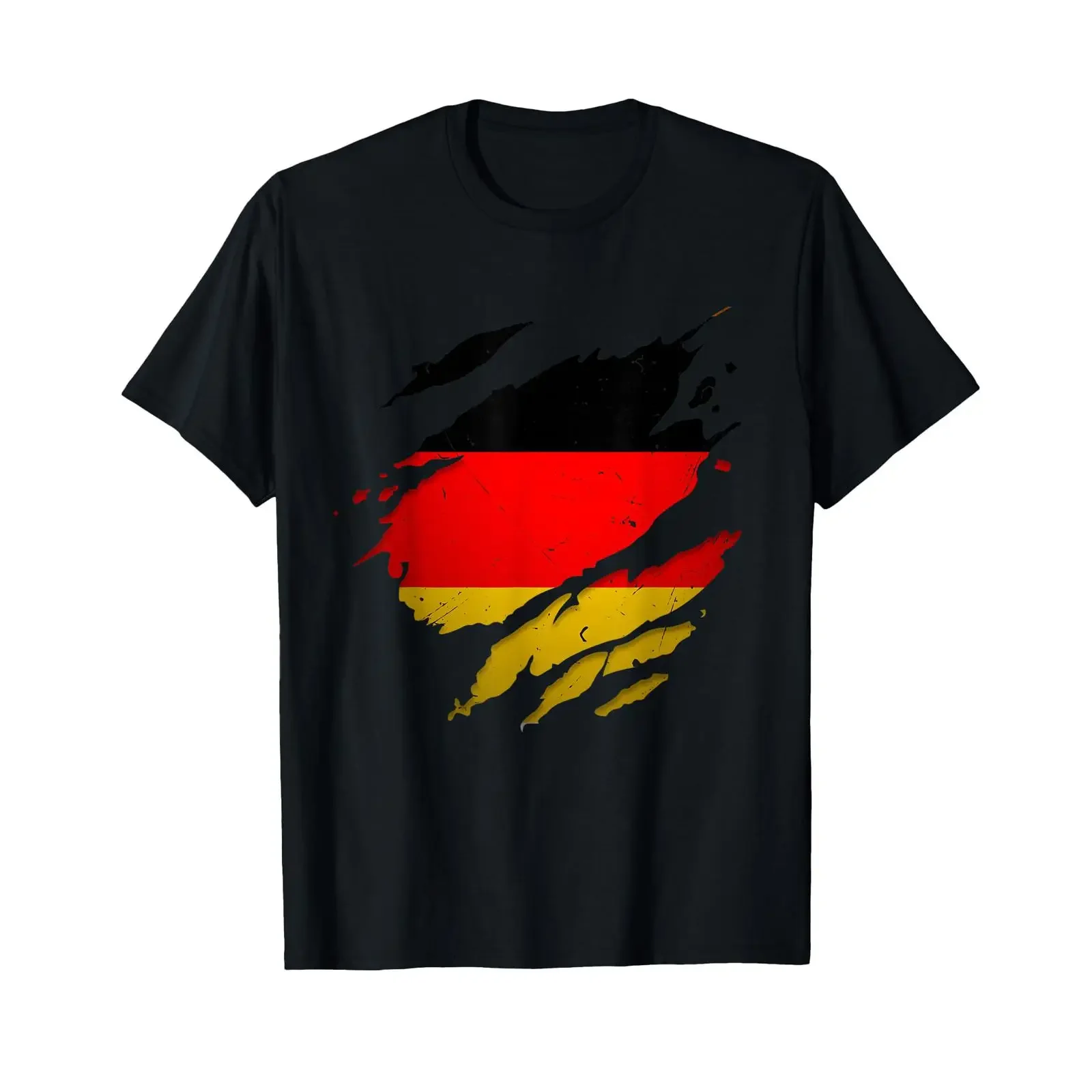 Sponsored Ad Stolze German T Shirt Ripped Germany Flag black s vintage Washed streetwear Unisex Slightly homme Versatile