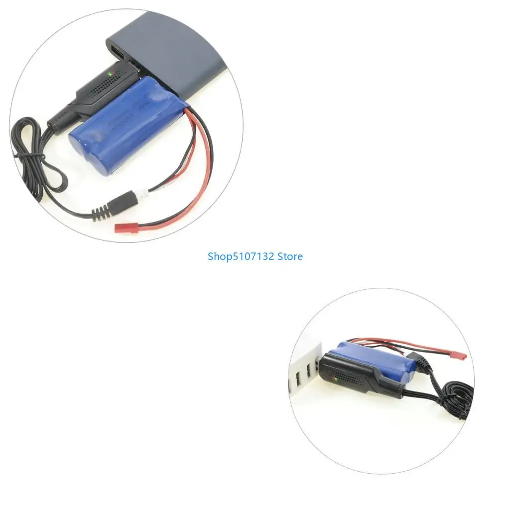 87HD 7.4V USB Charging Cable with XH3P Connectors For Remote Excavators Trucks Boats