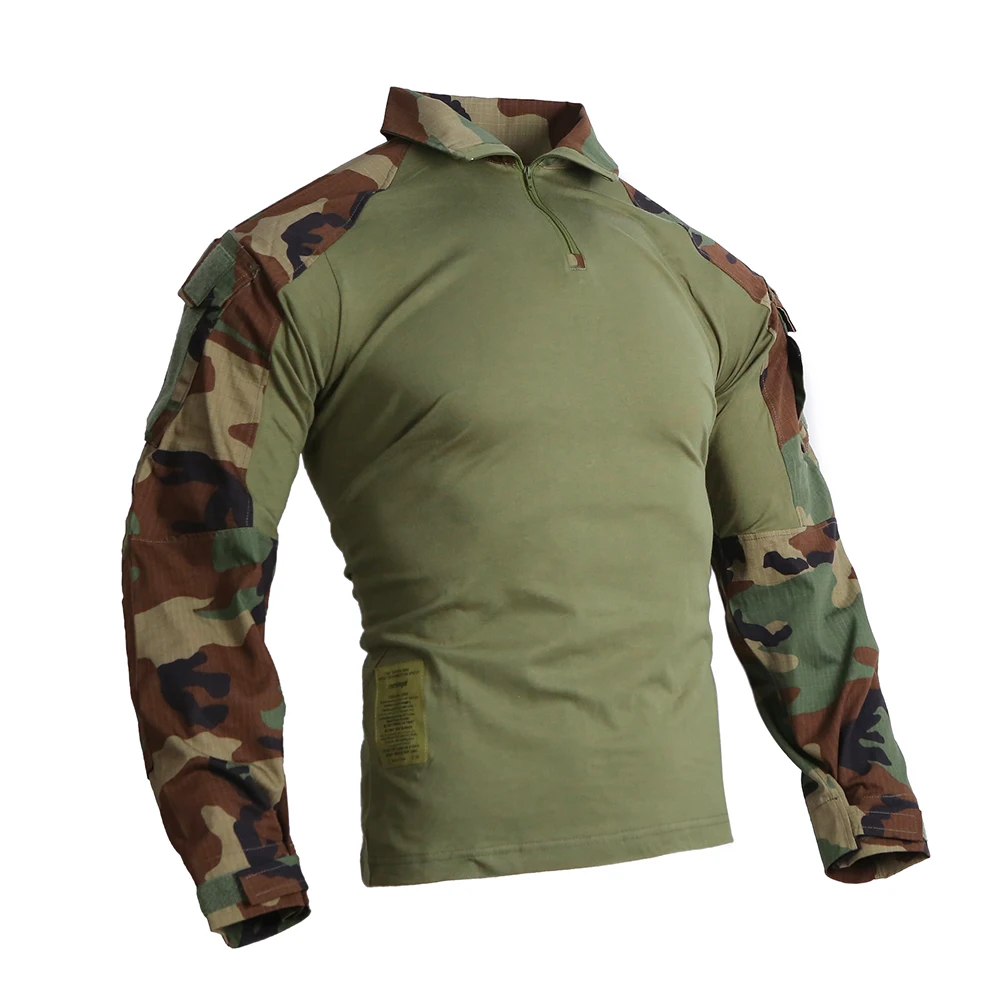 Emersongear Tactical G3 Combat Shirts Mens Gen3 Tops Camoflage T-Shirt Long Sleeve Hunting Outdoor Hiking Training Airsoft WL