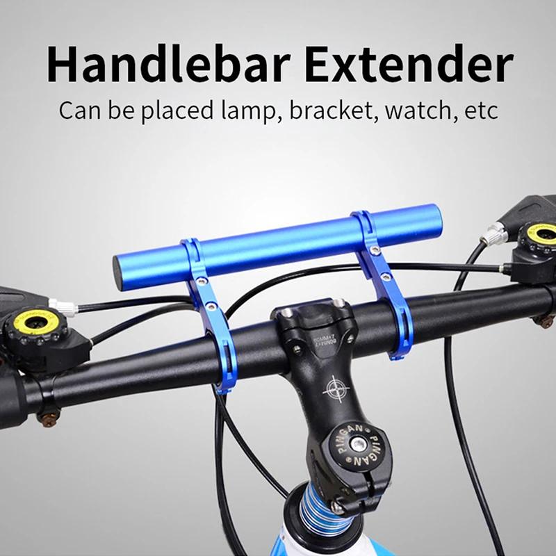 Bicycle Handlebar Alloy Carbon Fiber Extended Bracket Bike Headlight Mount Bar Computer Holder MTB Road Bike Support