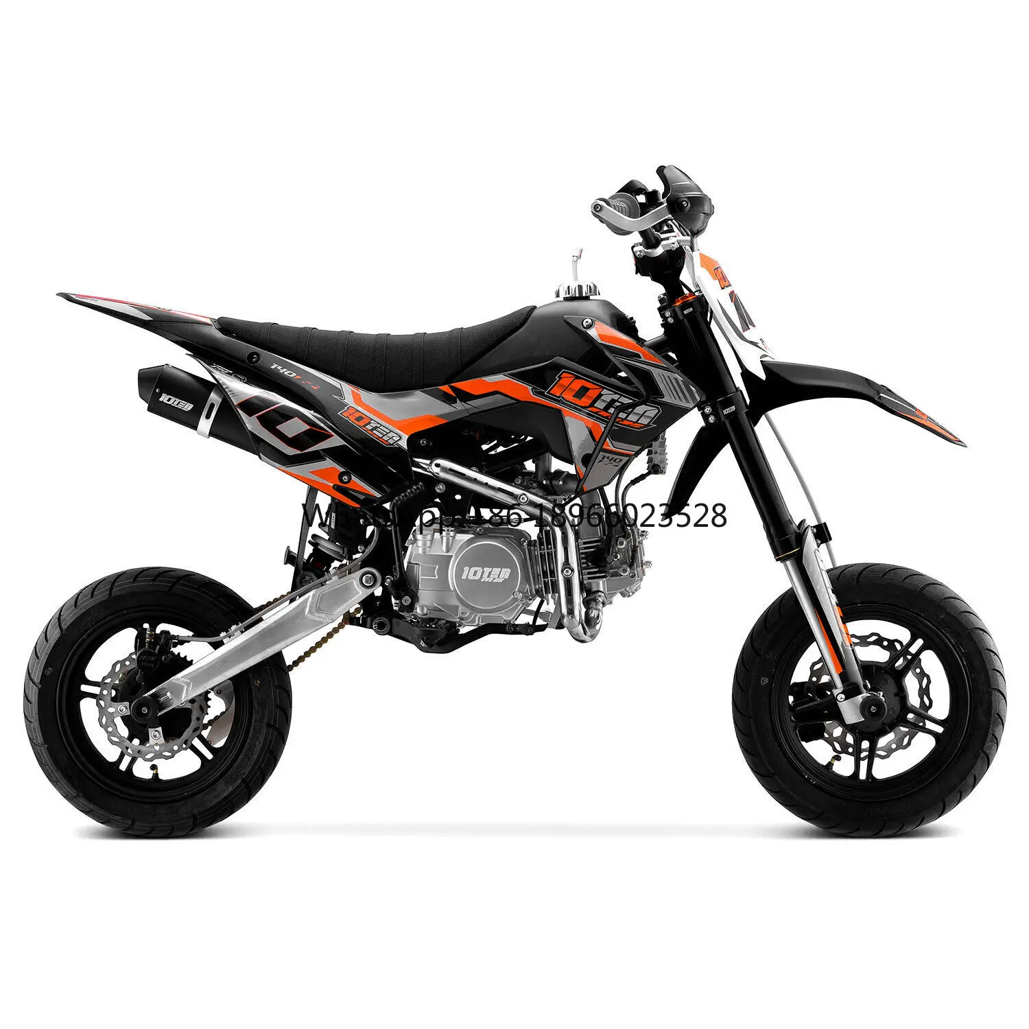 Supermoto Pit Bike superventas 10Tenn 140R 140cc 12/12 82cm