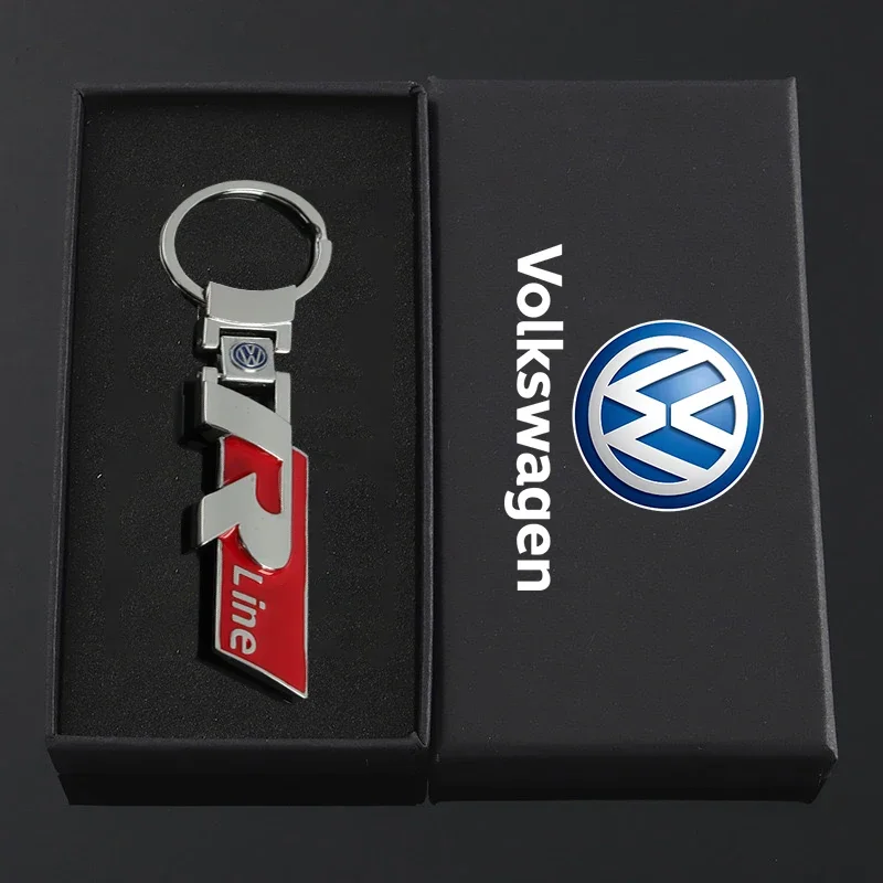 

Металлический брелок для ключей с логотипом автомобиля из цинкового сплава, высококачественное украшение для Volkswagen VW ID GTI RLine Golf Polo Passat Tiguan T-ROC Jetta Beetle