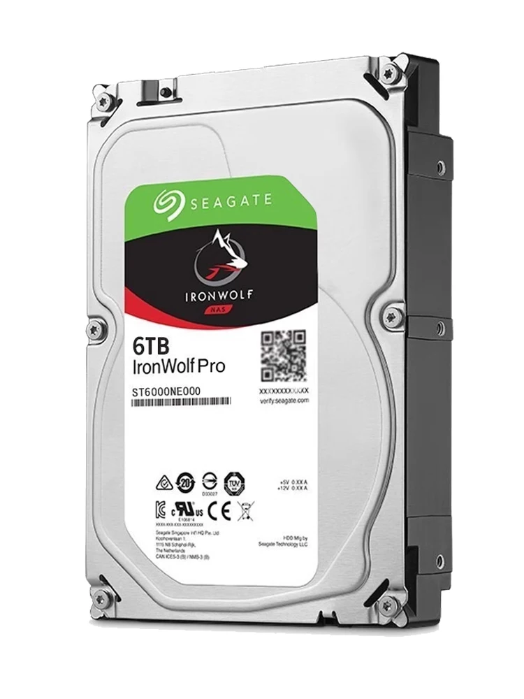 Voor Seagate St6000ne000 Ironwolf Pro Nas 256Mb 6Tb Interne 3.5 "Sata Harde Schijf Nieuw