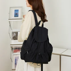 Casual Daypack Backpacks, One Shoulder Backpack, Drawstring Bag, Multiple-Pockets Travel Bag, Suitable for Commuting, Traveling