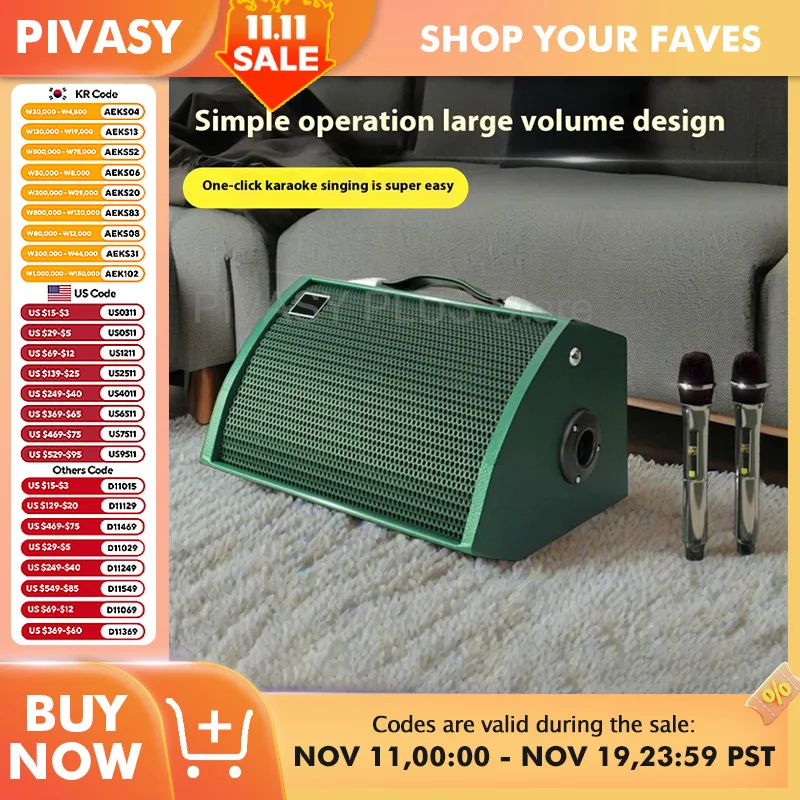 8 Inch Professional PA Speaker System 8000mAh Battery 3 Way Soundbar Bluetooth Speakers For Performance Karaoke Outdoor Event