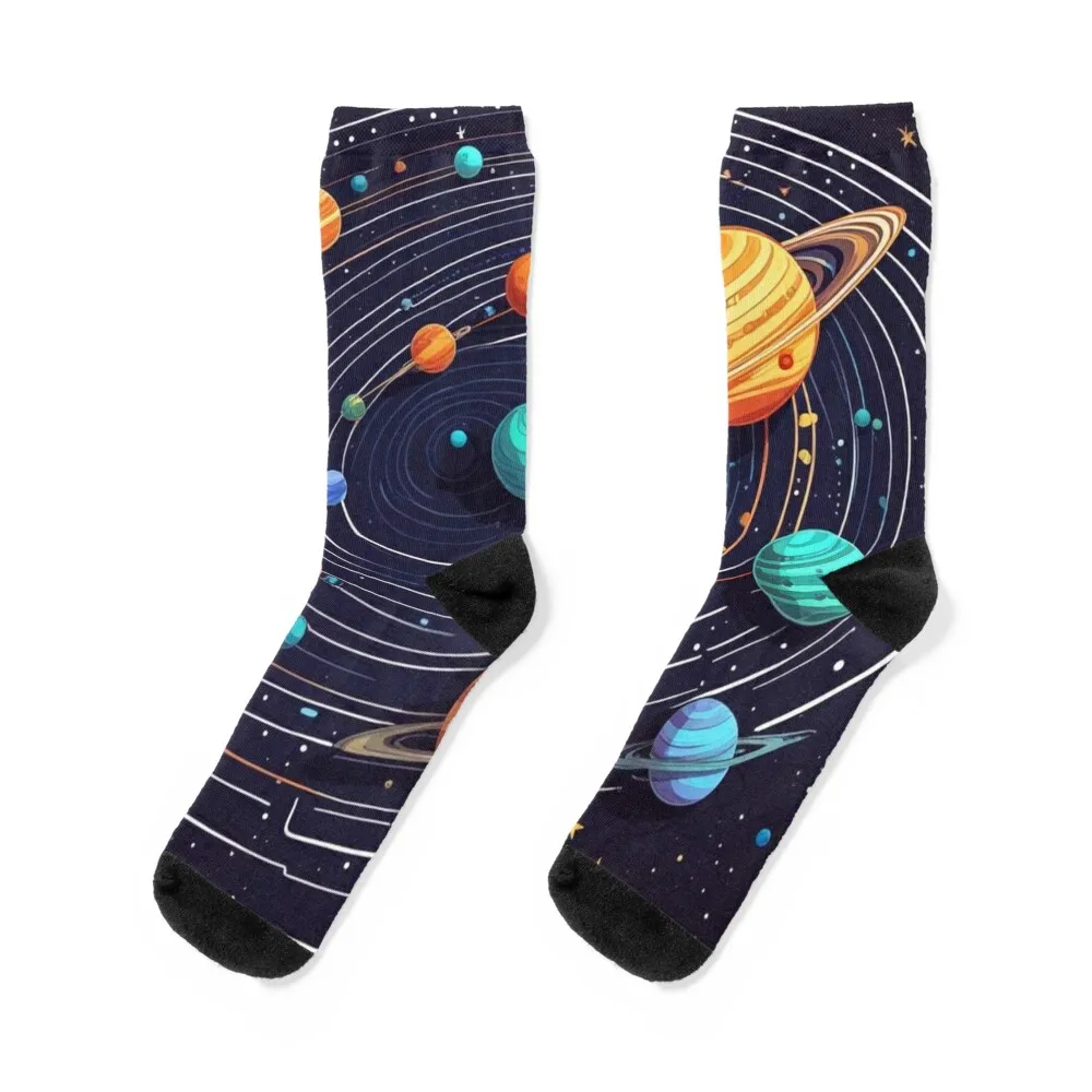 

Solar System Socks christmas gift funny sock crazy Socks Men Women's