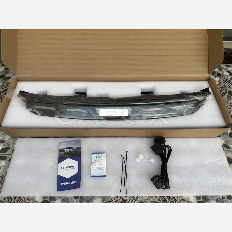 CAPQX LED Front Bumper Head Light Lamp For Geely Atlas L Starray FX11 2023 Headlight Daytime Running Light DRL Daytime Light