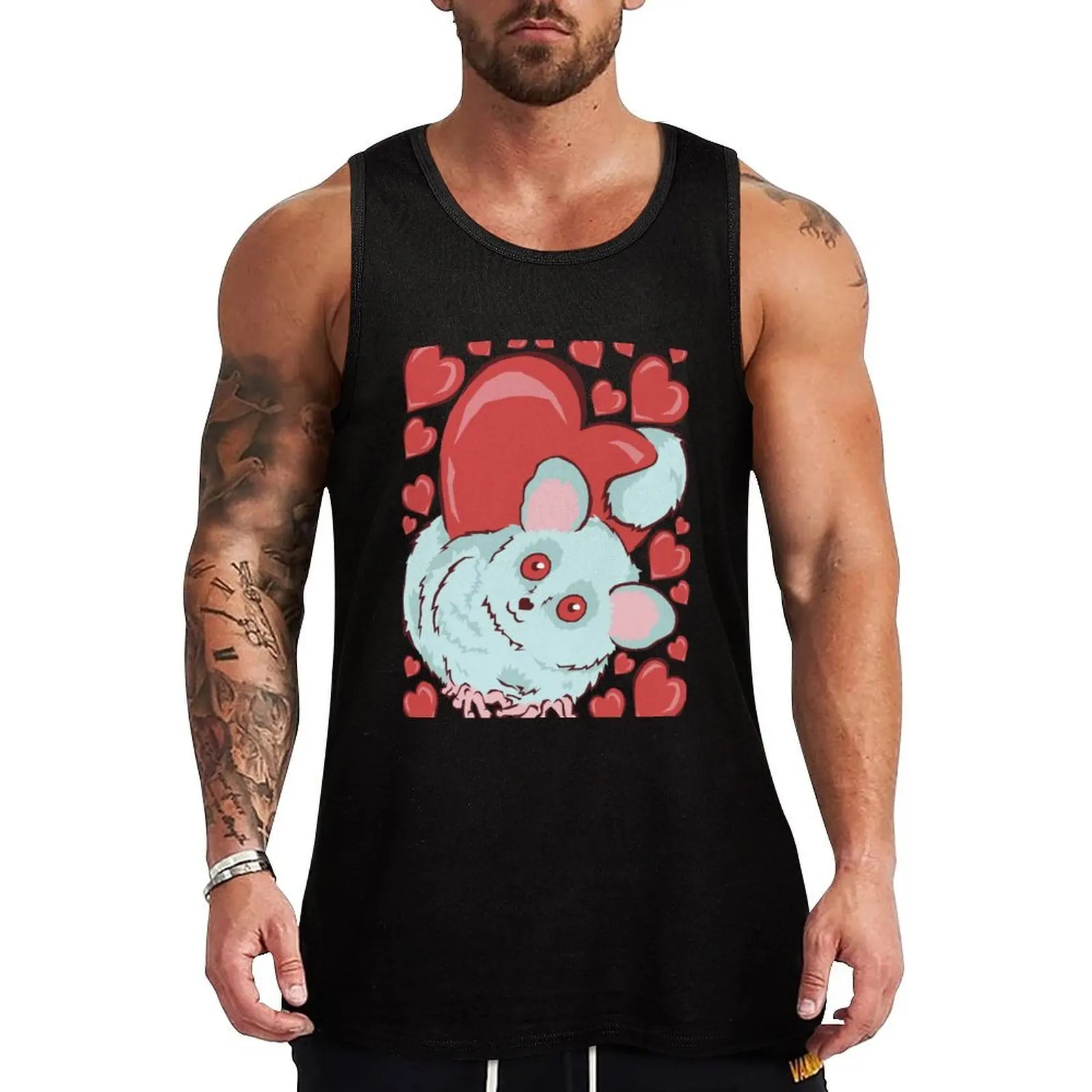 Preciosa camiseta sin mangas Galago, camiseta básica cómoda de algodón sin mangas para uso diario