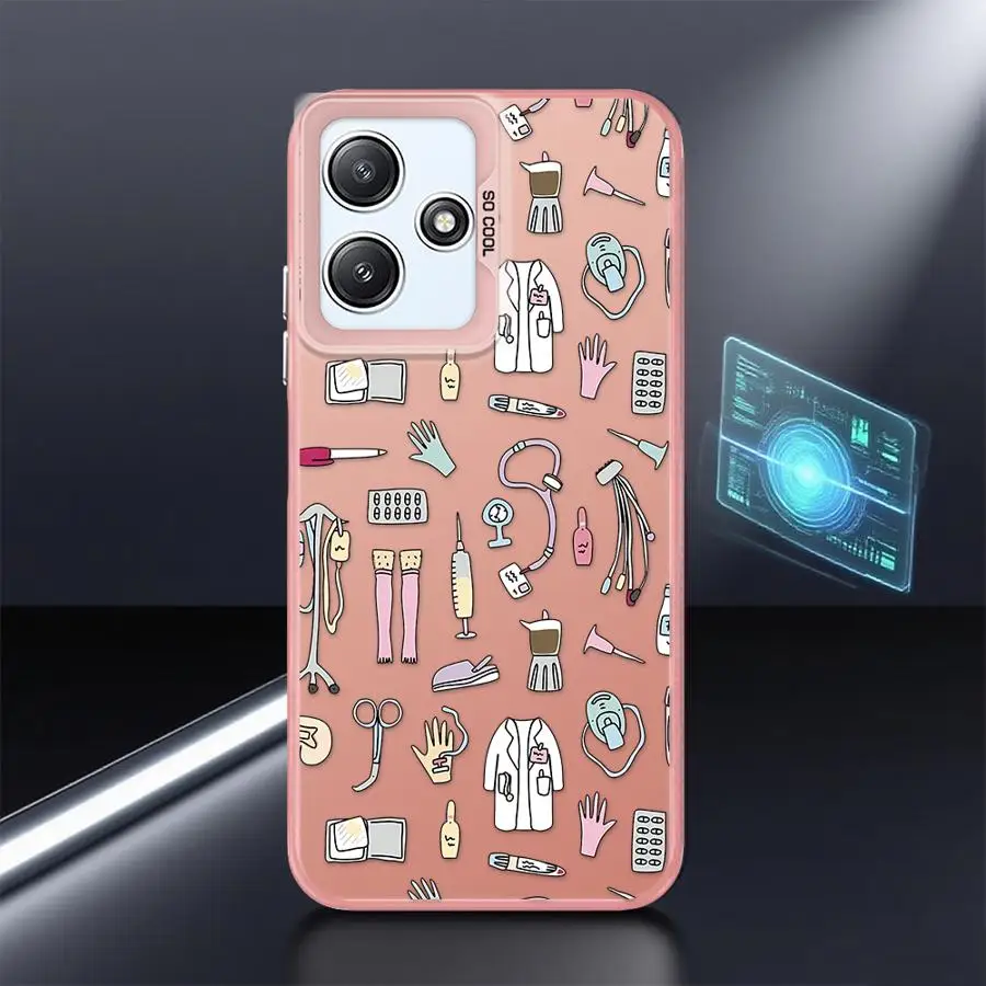 حافظة طبية رائعة للممرضات لهاتف Xiaomi Redmi Note 12 13 14 Pro Plus 10 11 Pro 11s 10s غلاف ناعم #3