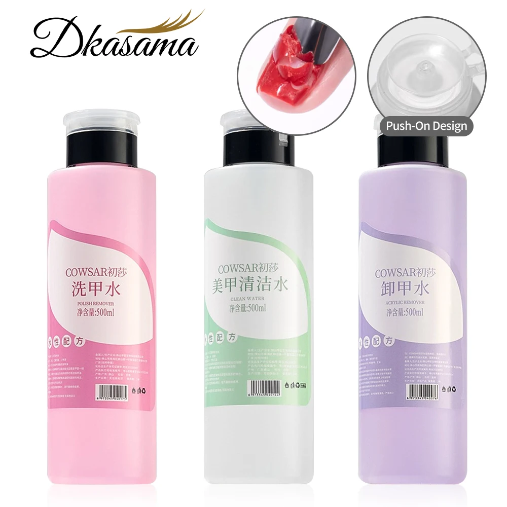 500ml Press On Nail Gel Polish Oil Remover Detergente per unghie Gel UV Remover Professionale Non irritante Strumento liquido per la cura del manicure fai da te