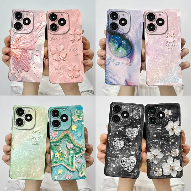 Personality Cute Case For itel a70 Camera Carcasa Liquid soft Silicone Cover For itel a 70 Thalf-wrapped Coque funny phone Case