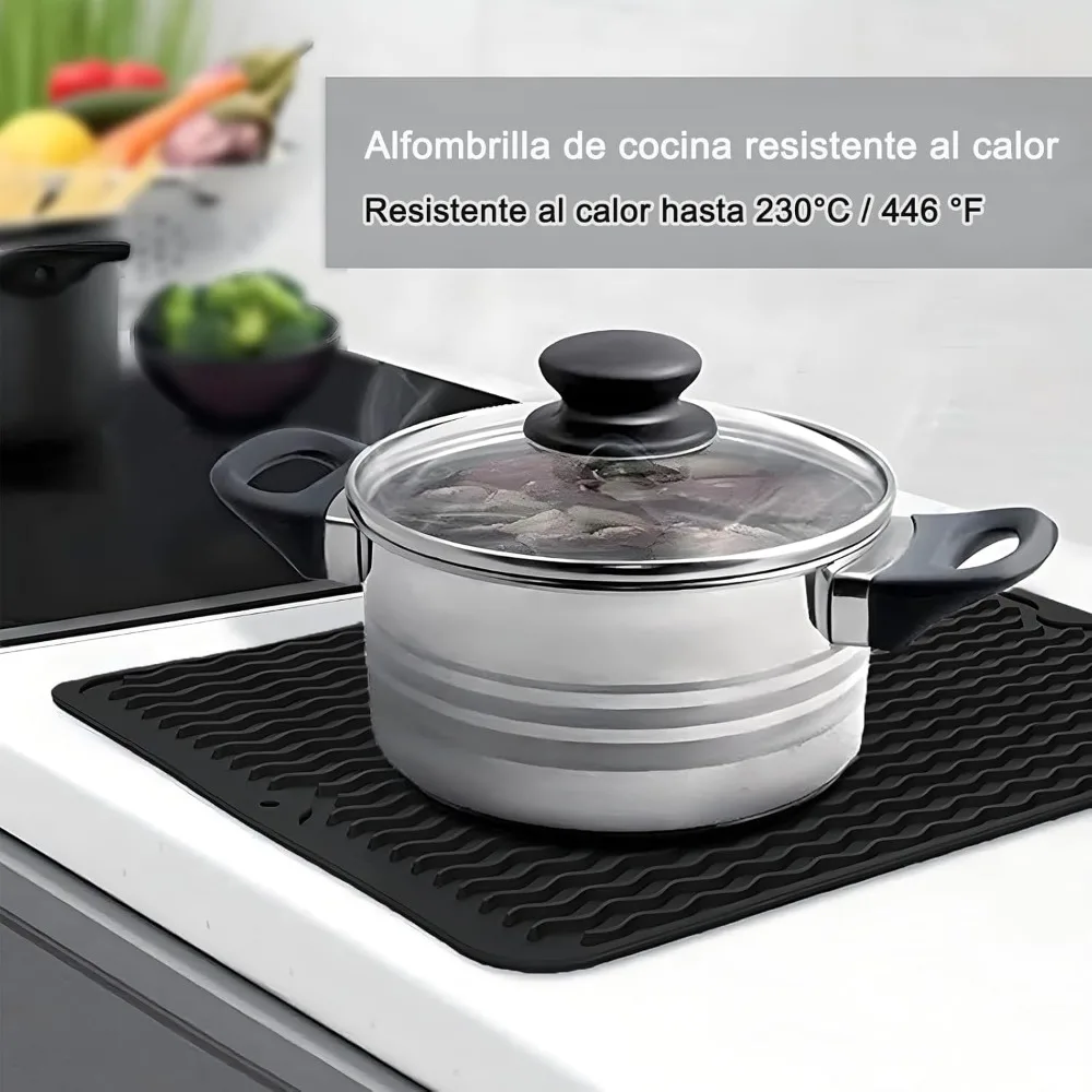 50 X 40 Cm Foldable Kitchen Sink Mat, Anti-slip,High Temperature Resistant, Dish Drying Mat, High Temperature Resistant,coasters
