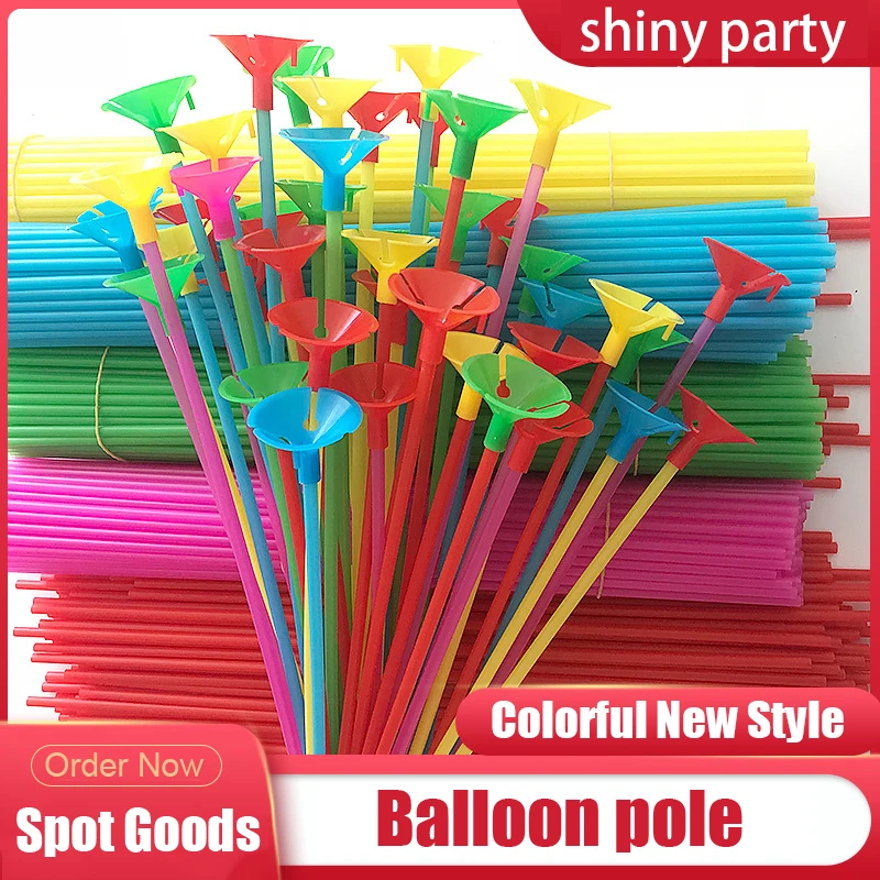 

20/50/100pcs 32cm Reinforced Balloon Bracket Support Rod Birthday Wedding Decoration Balloon Accessories Festival Celebration