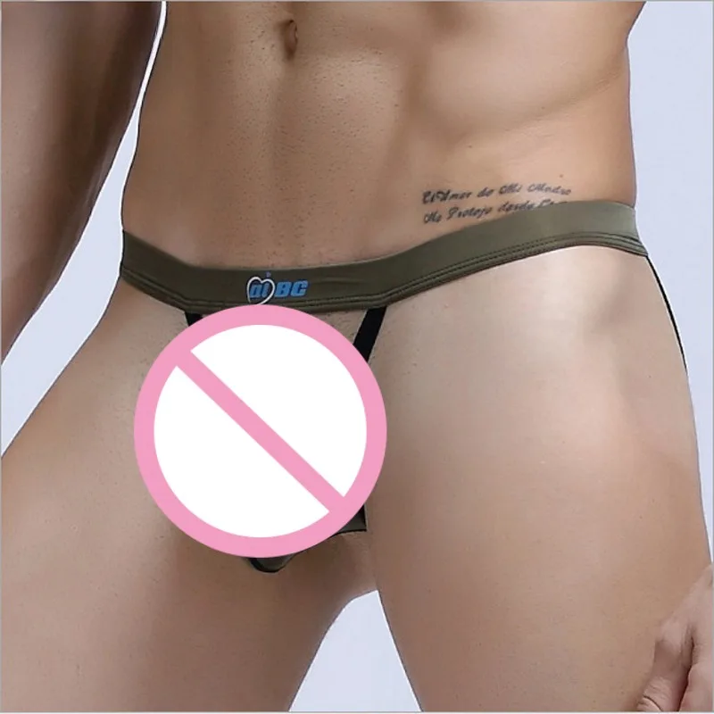 Ice Silk Buttocks Hollow Thongs Sexy Tоy Mens Breathable Erotic Mini Tangas Ball Pouch Underwear Naked Feeling Low Waist Panties