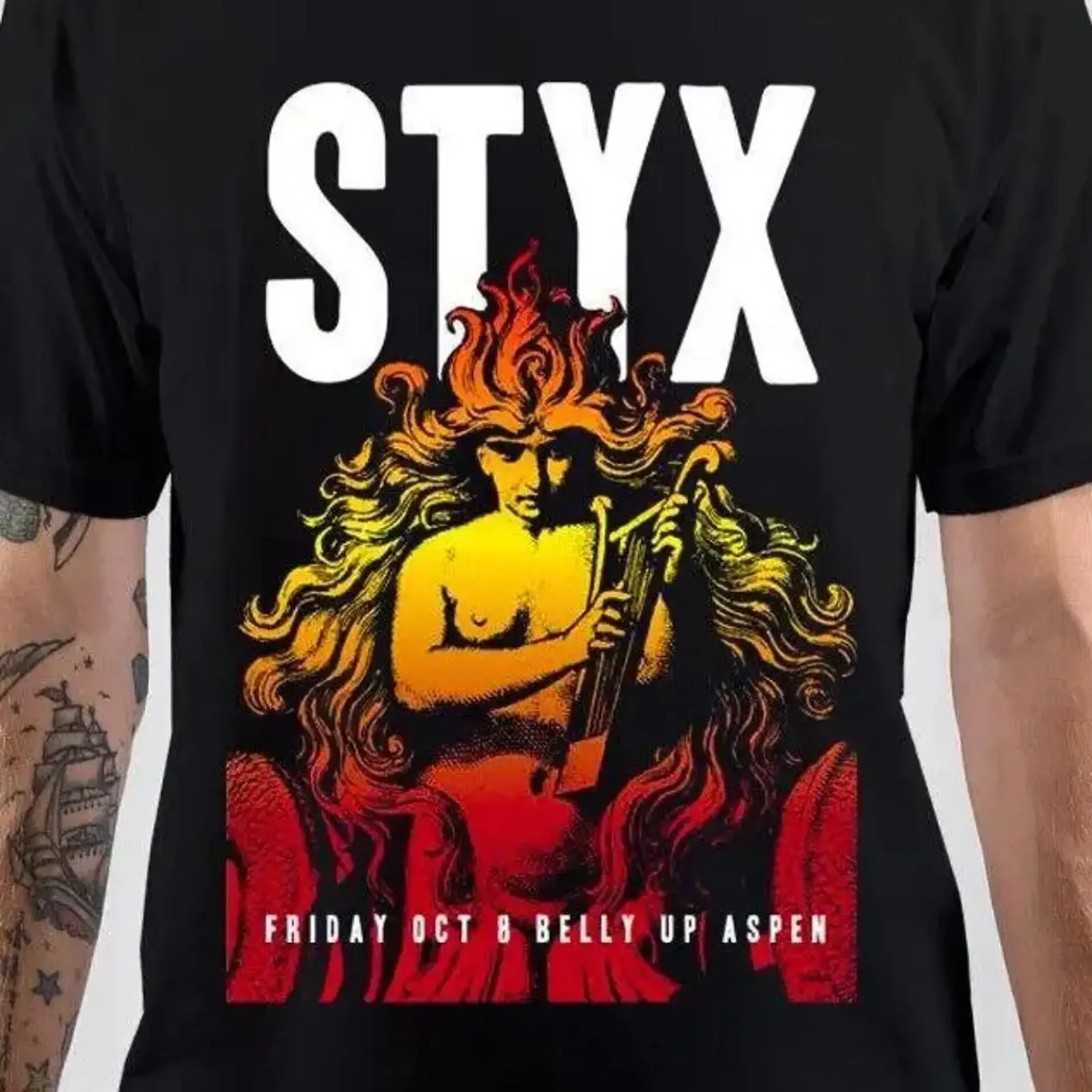 

Styx T Shirt Rock Band Music Full Sizes S To 5 vintage Washed homme Slightly Unisex Top For Everyday Wear Versatile Stretched