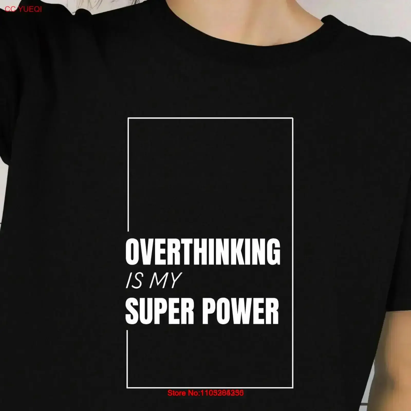 Overthinking Superpower T Shirt Funny Neurotic Introvert Humor Sarcastic Anxiety Witty Perfectionist Apparel vintage Washed