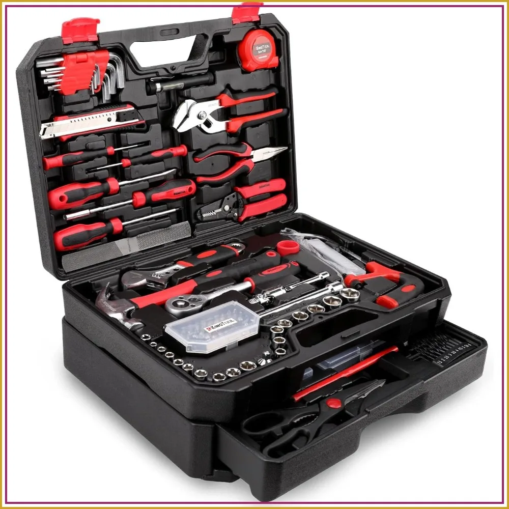 

325-Piece Home Repair Tool Kit with Drawer Storage Case, General Household Auto Repair Set for Homeowner, Diyer, Handyman