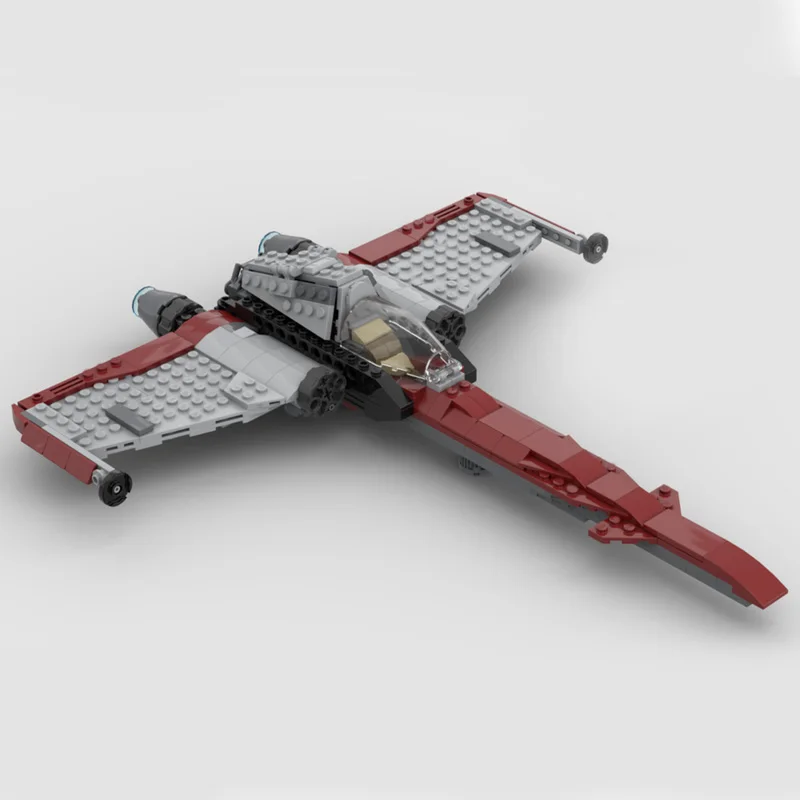 308 parti MOC Creativo Rosso Warplane Tecnologia Modulare Building Blocks Modello Per I Bambini Assemblaggio FAI DA TE Display Giocattolo Festival Regalo