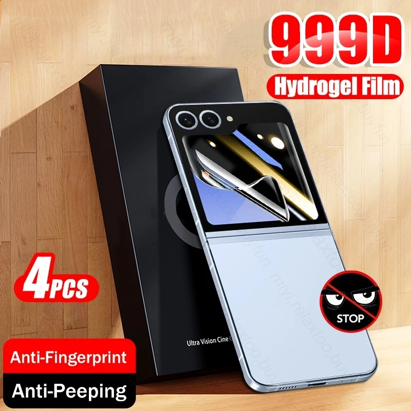 4 шт., D, Гидрогелевая пленка для защиты экрана Samsung Galaxy Z Flip6