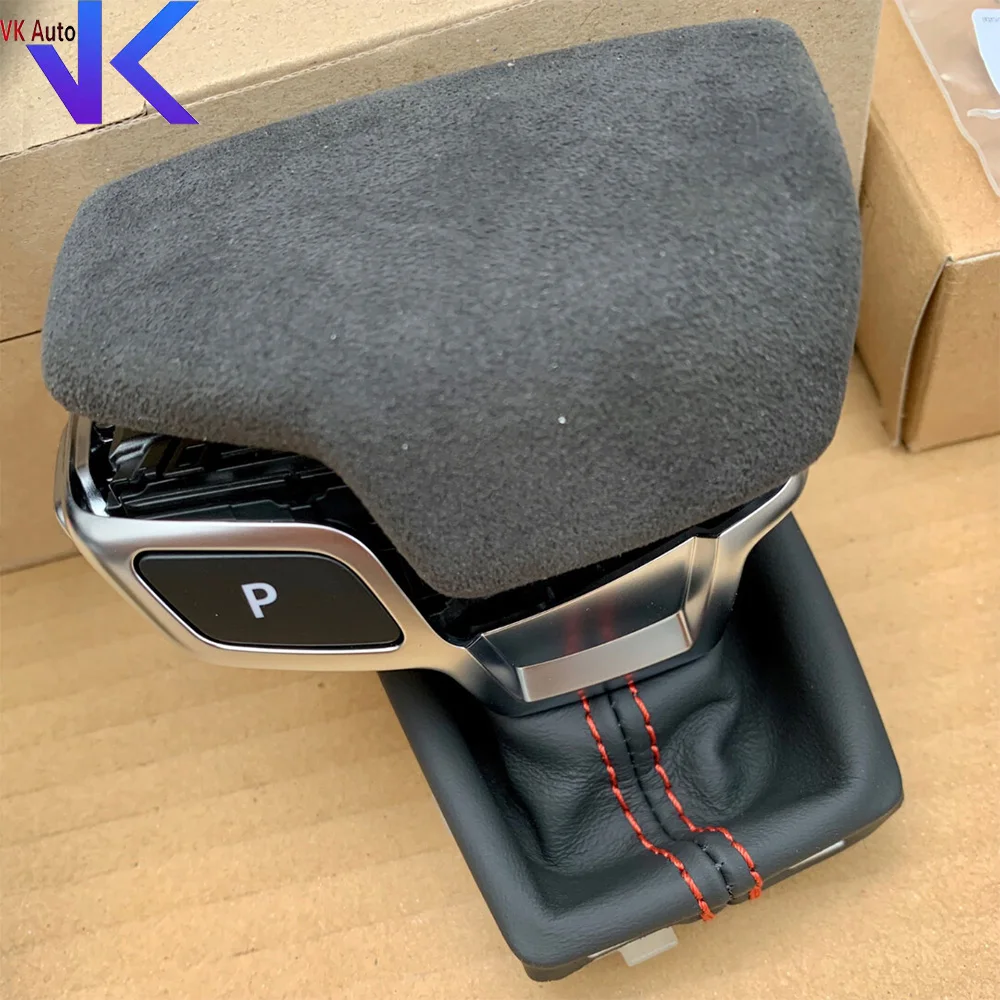 

For Audi RS5 RS4 Alcantara Double Red Stitching Shift Handball With RS Logo