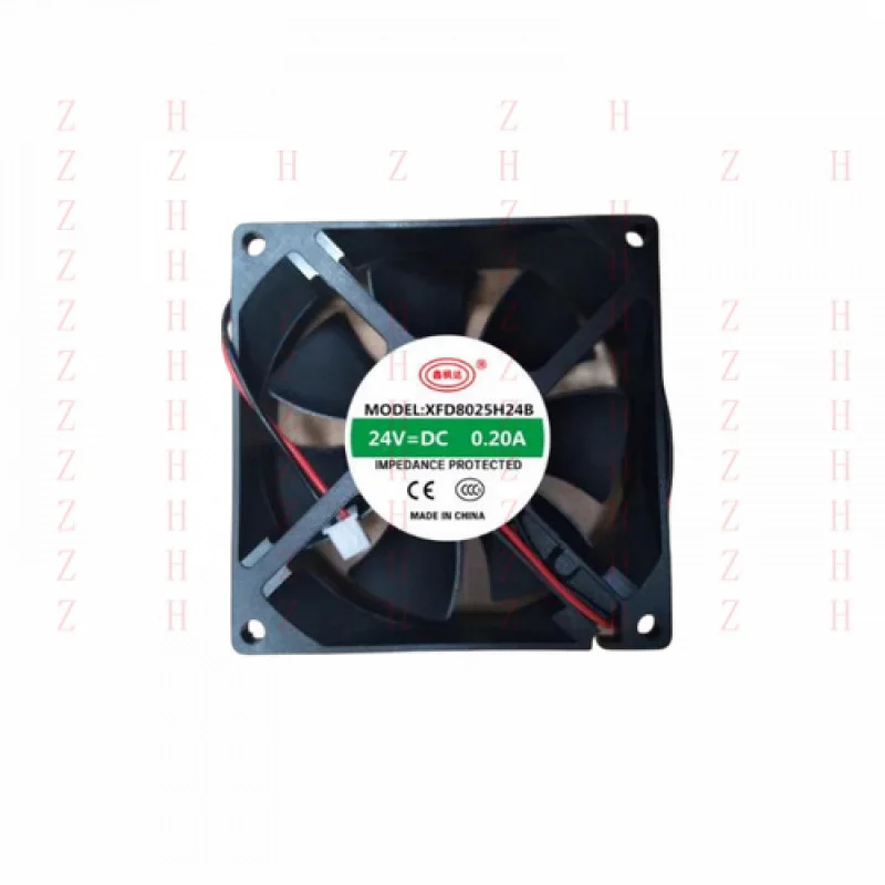 XXZ  for   1PC XFD8025H24B 2-wire 24V 0.20A 2-Wire Dual Ball Converter Cooling Fan
