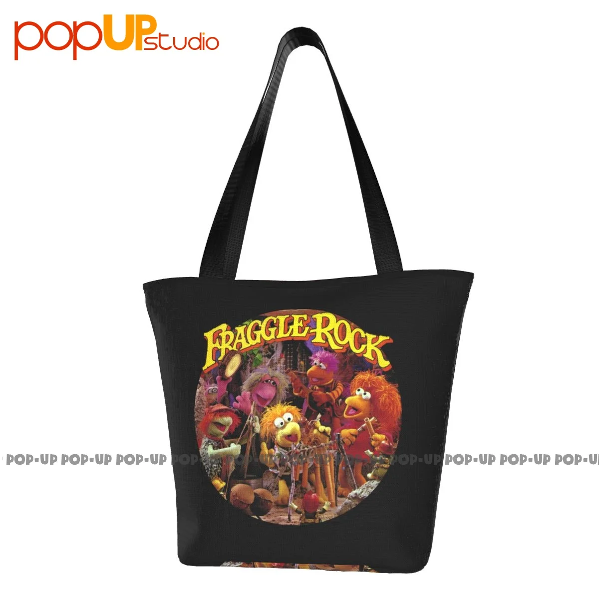 Fraggle Rock Cartoon Ladies Handbags All-Match Shopping Bag Shopper Purses