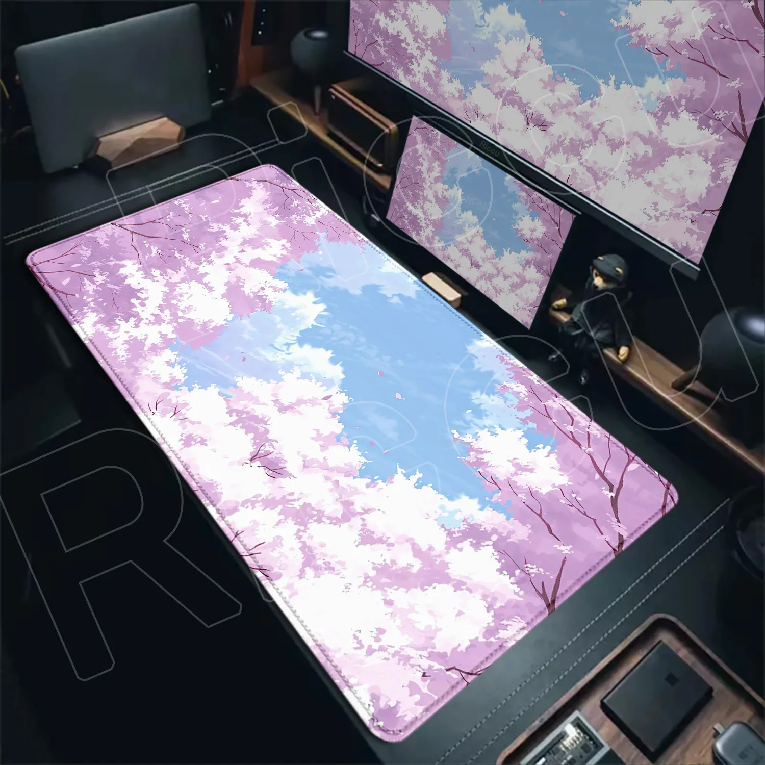 Large Pink Sakura Mice Mat Cherry Blossom Mouse Pad Gaming Home New HD Mousepad XXL Keyboard Pad Office Non-Slip Carpet Desk Mat