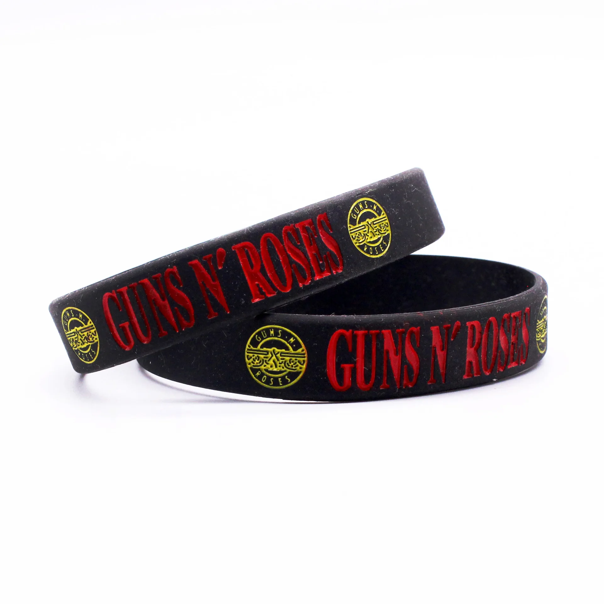 1PC New GUNS\'N ROSES Silicone Wristbands Rock Music Bands G N\' R Silicone Bracelets&Bangles Music Fans Lovers Gifts SH192