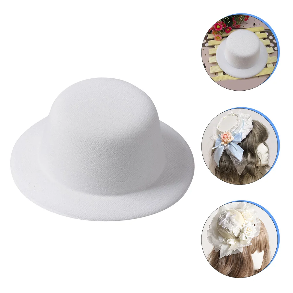 4 Pcs Hat Embryo Small Top Decorative Tops Hats Hairpin Satin Bonnet Mens Scarves Formal Hairpins Jacket Clip